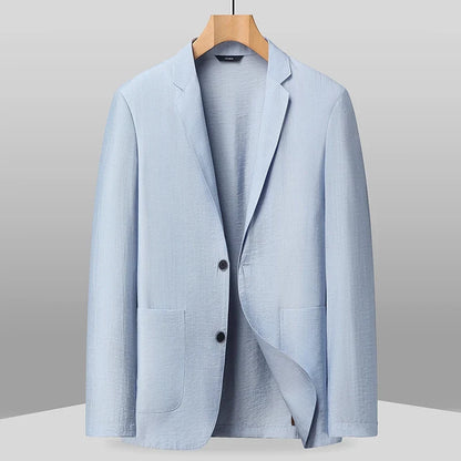 Blazer Men's Fashion Outdoor Travel Wedding Stylish Multi-purpose Casual Slim-Fitting Lightweight Cool and Breathable Blazer