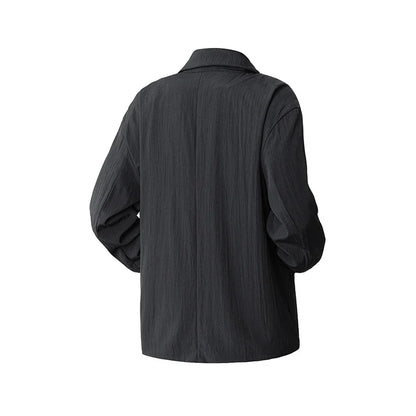 Men's Double Breasted Smart Casual Blazer – Black & Coffee | Spring Autumn Jacket