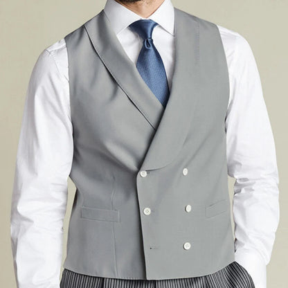 Men's Double Breasted Vest for Weddings, Business & Formal Occasions