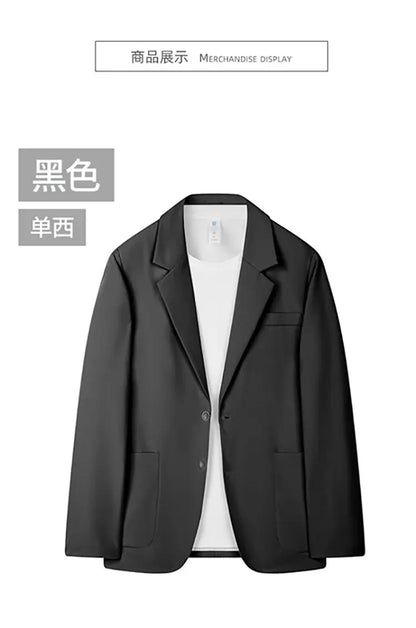 Men's spring and autumn Korean-style business versatile suit jacket, Hong Kong-style Instagram cool casual suit jacket, large si