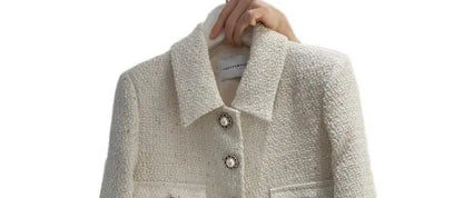 Fashionable Short Tailored Jacket Women's Loose Fit Perfume Style Korean Version Spring Autumn New Popular West Suit Top