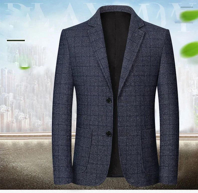 Brand 2026 Spring Blazers Para Men Retro Autumn Single Breasted Suits Blazer Mens Fashion Blazers Suits for Mens Luxury