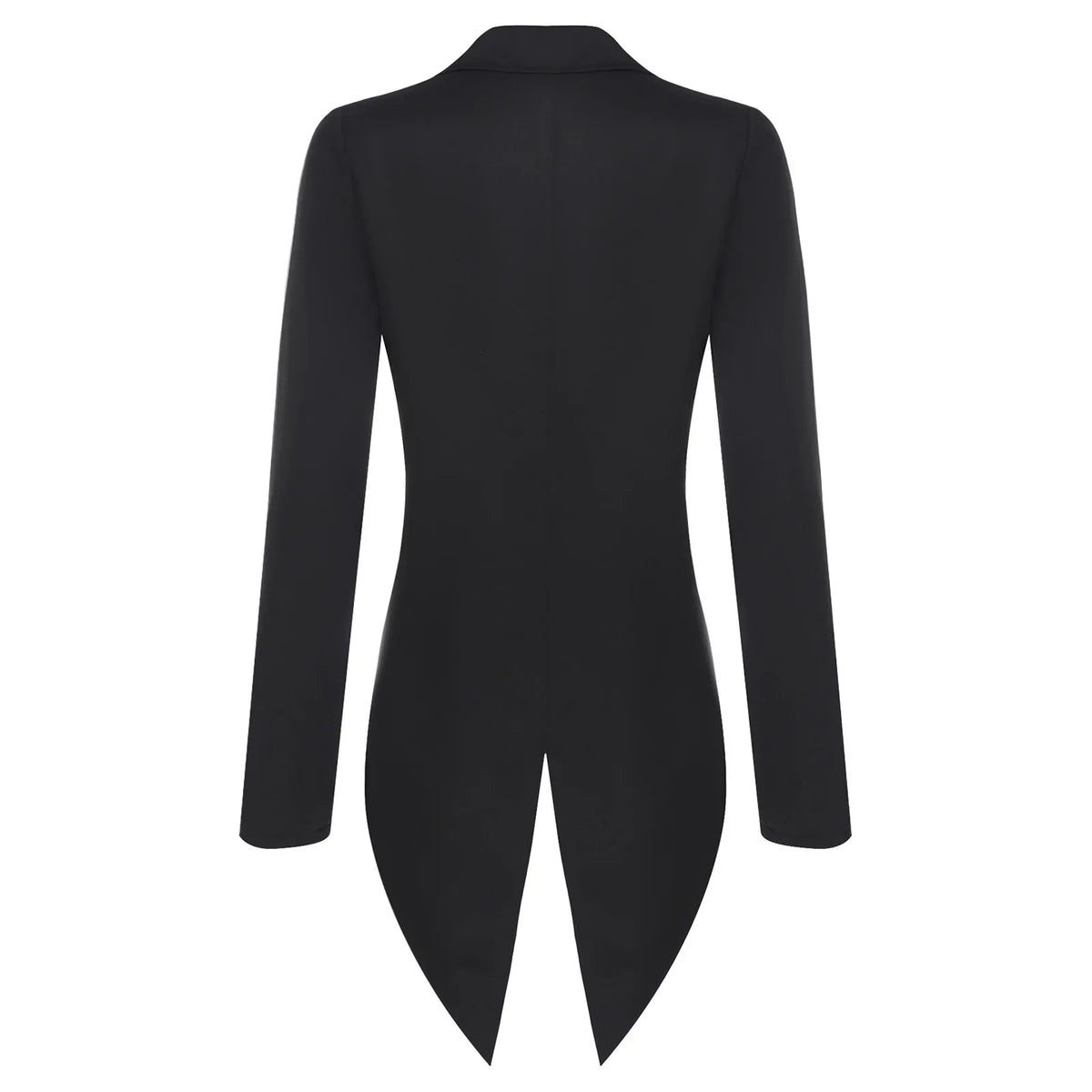 Womens Tailcoat Blazer Vintage Swallowtail Jacket Lapel Tuxedo Coat Outerwear for Nightclub Cocktails Waitress Cosplay Costume