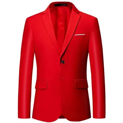 Men's Slim Fit Blazer for Wedding and Business Formal Occasions – Multiple Colors