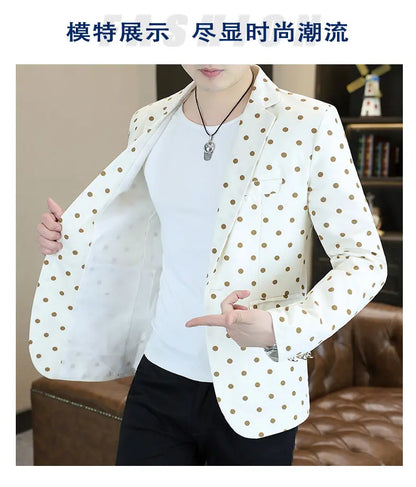 Blazer Men's Fashion Business Gentleman Groom Professional Gentleman Form-fitting Versatile Casual Formal Wear High-end Blazer