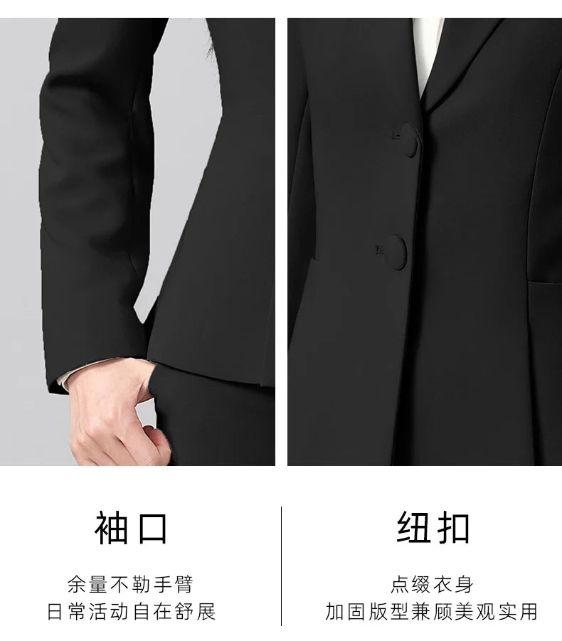 Ladies Business Outfit High-Quality Pants And Suit Jacket Slim Elegant Fashionable 2026 New Arrival