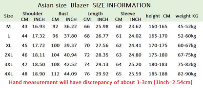 Blazer Men's Fashion Outdoor Travel Gentleman Wedding Slimming Business Versatile Trendy Casual Korean-style Formal Wear Blazer