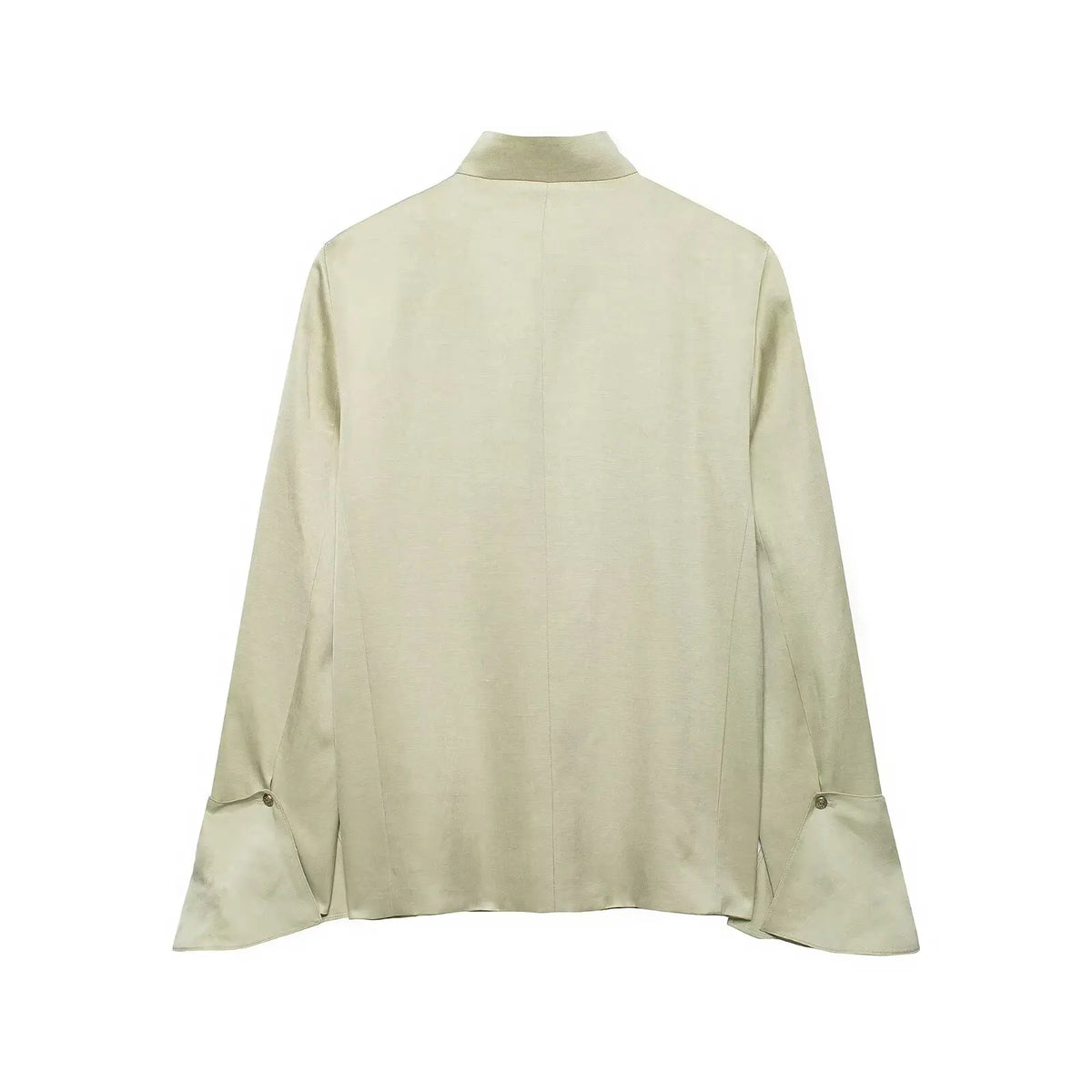 Women New Fashion Single Breasted Long Sleeves Stand Collar Blazer Solid Casual Loose Commuter Coat Woman High Street Jacket