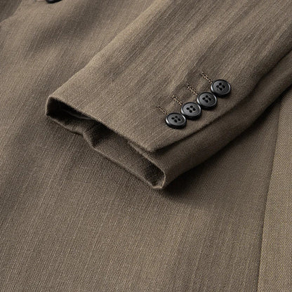 Spring and Autumn Men's British Naples suit, no perm, solid color, wedding, business, work, versatile, simple, high-end suit