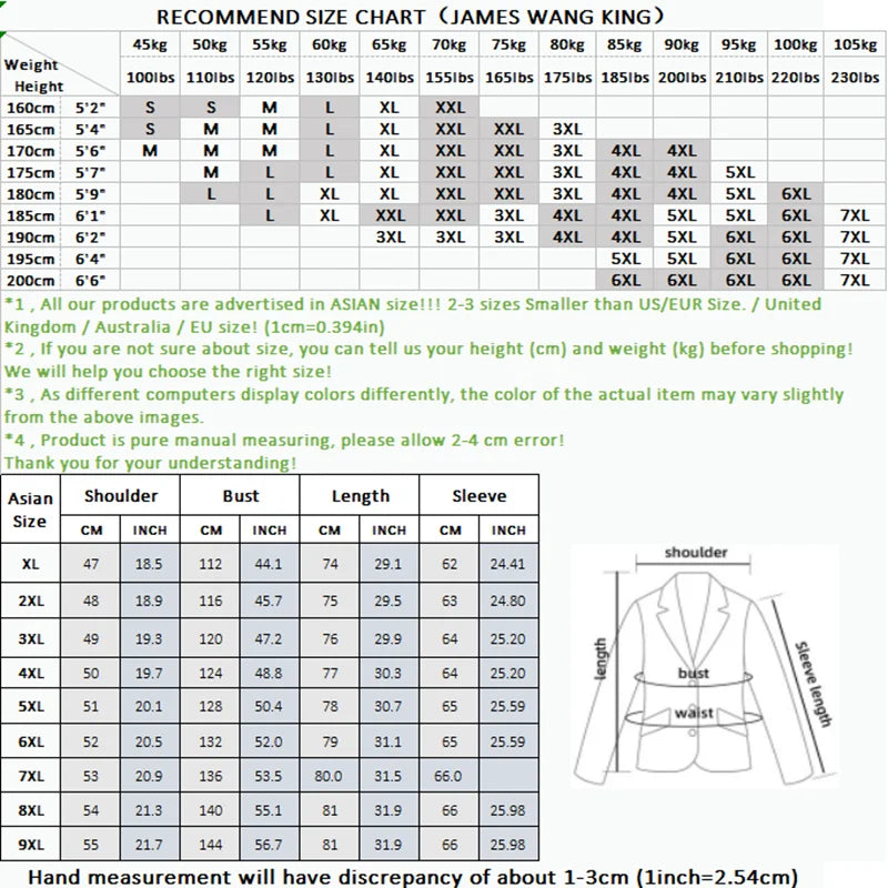 Fashionable Middle-Aged Large Size Suit XL-9XL Handsome Banquet High Quality Business Casual Loose Fit Jacket for plus Size Men