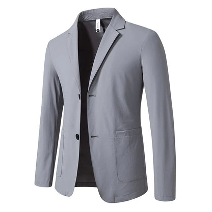 Sun Protection Lightweight Blazer - Fashionable Business Outdoor Travel Wedding Casual Korean Style Men's Lightweight Blazer