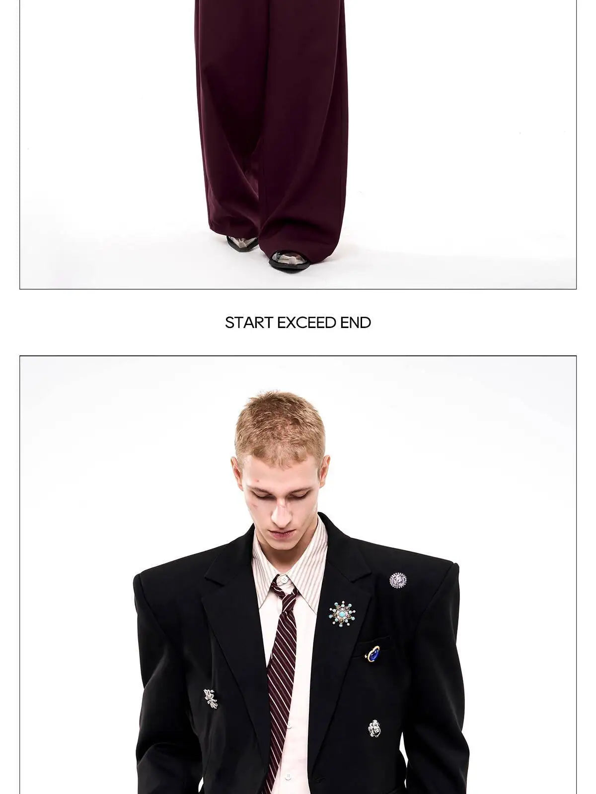 Luxury Temperament Niche Three-dimensional Patchwork Blazer Coat Men's 2025 Autumn Original Shoulder Pad Clothes JY4547