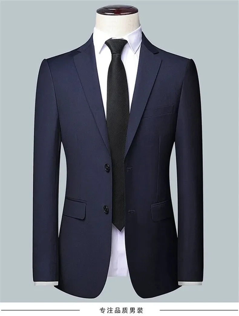 Men's Slim Fit Suit Set Blazer and Pants for Business Casual Wedding and Formal Occasions