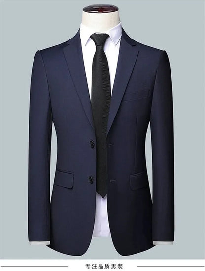 Men's Slim Fit Suit Set Blazer and Pants for Business Casual Wedding and Formal Occasions