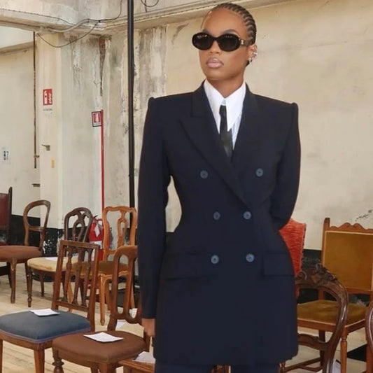 Slim-fit Women's Suit New Formal Two Piece(Jacket+Pants) Set Classic Simple Blazer Daily Office Business Wear Wedding Outfit