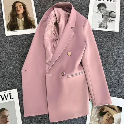 Spring Autumn Women's Blazers Slim Fit Fashion Slimming Elegance Jackets Casual Versatile Coat Outwear for Office Lady Clothing
