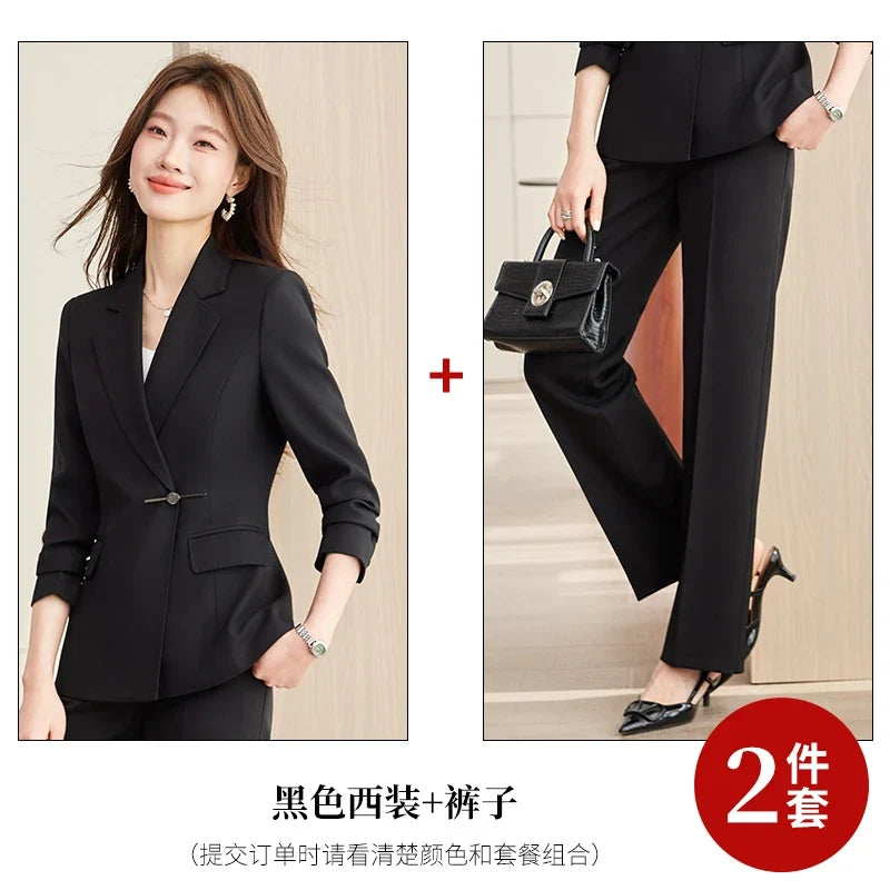 Fashionable Professional Women's Clothing High-Quality Two-Piece Pants + Jacket， Elegant Precision Spring/Summer 2026