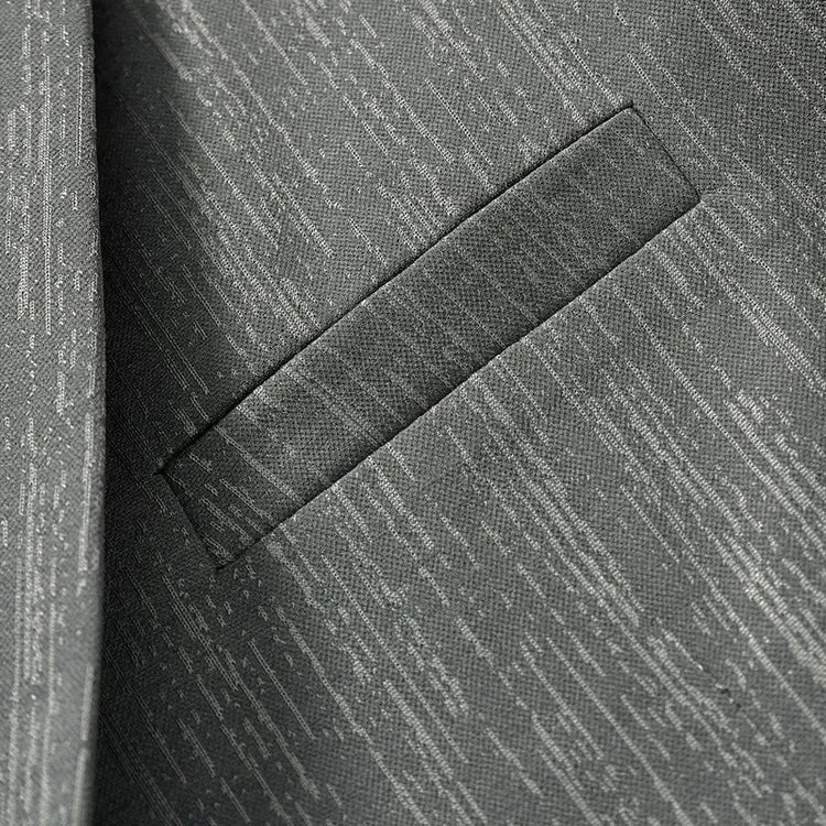 Men's Light Business Casual Blazer | 3D Tailored Anti-Wrinkle Polyester Suit Jacket | Slim Fit, Easy Care, Windproof
