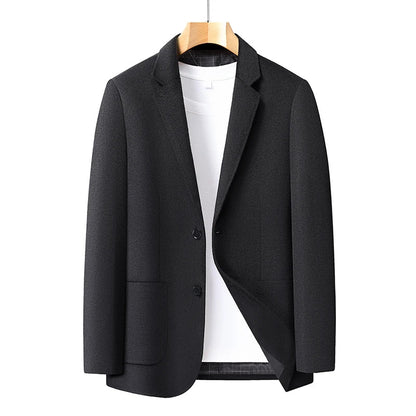 Spring/Summer new men's high-end wool suit jacket - stylish and form-fitting suit top, suitable for home and daily wear.