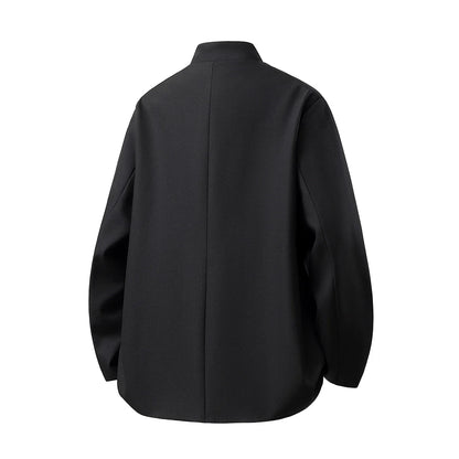 Chinese Style Dress Blazers for Man Suit Jacket 5XL Vintage Floral Embroidery Metal Buckle Elegant Men Blazer De Luxe Pour Homme