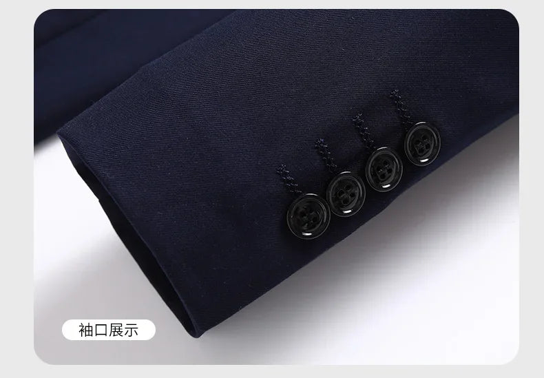 Blazer Fashionable Business Outdoor Gentleman, Trendy Solid Color Men, Formal Casual and Slimming Wedding Host Gentleman Blazer