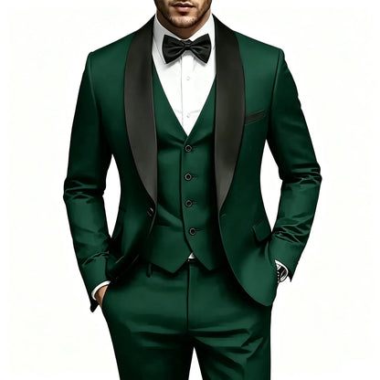 Ensemble Costume de Mariage Homme Garçon d'Honneur, Habillé-Décontracté pour le Quotidien et les Mariages