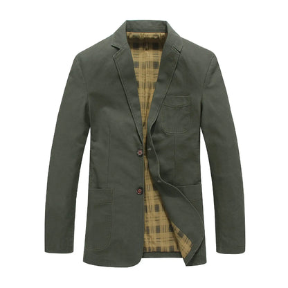 High Quality Men's Blazer Oversized Suit Jackets 5XL Pure Cotton Streetwear Casual Jacket Men Clothing Black Blazers