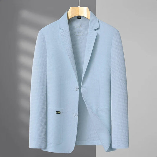 Men's Casual Blazer Single Breasted Summer Jacket for Young and Middle-Aged Men