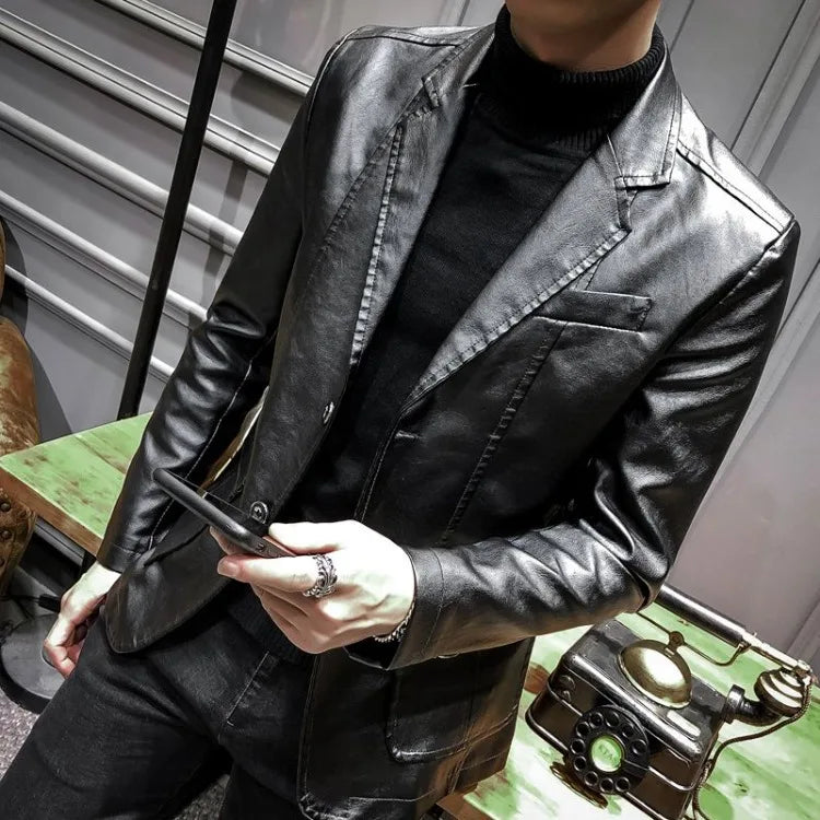 Spring Autumn Thin Man Suits and Blazers Vintage Fashionable Jacket for Men Simple Breasted Luxury Designer Classic New in Coats
