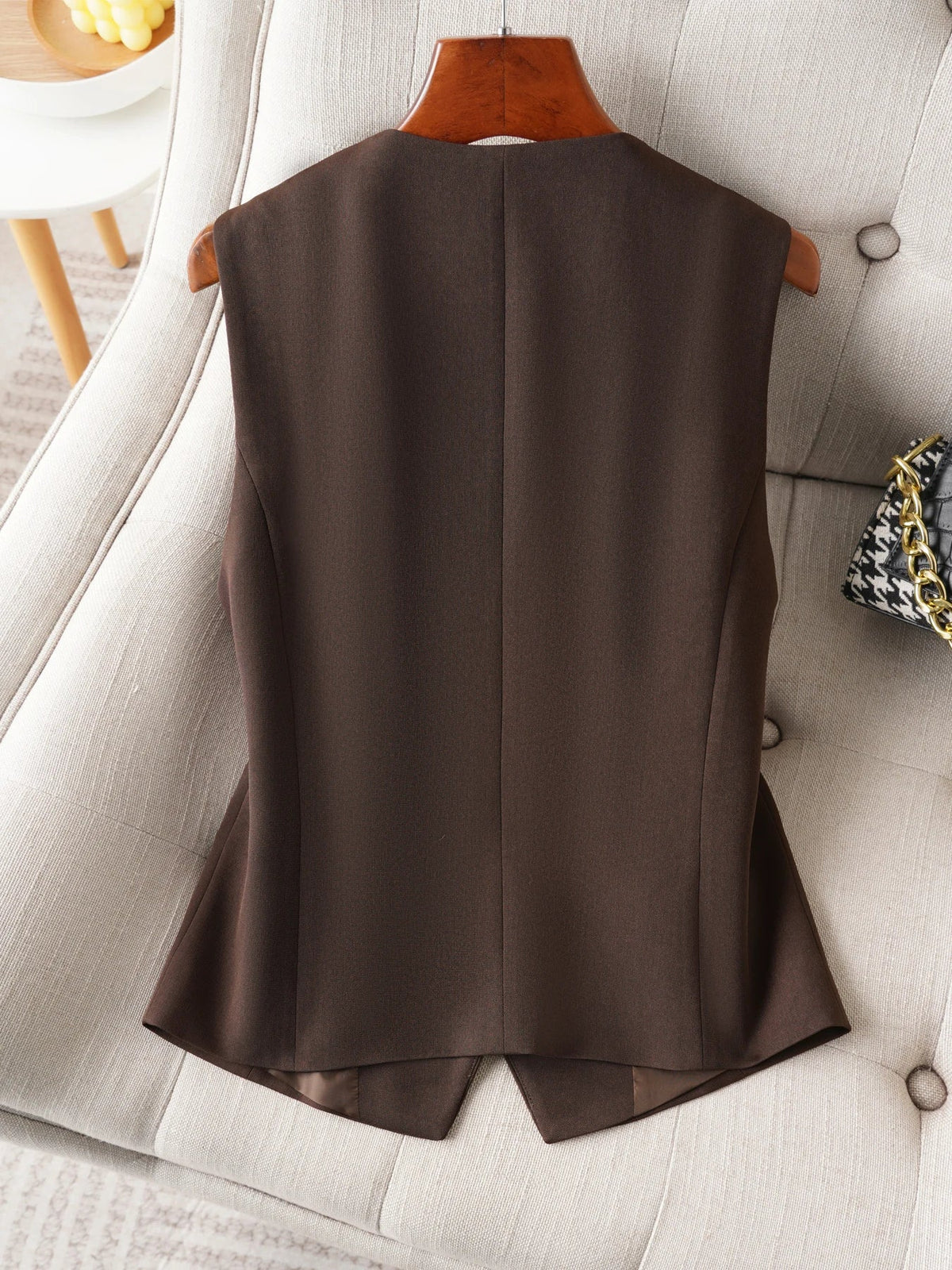 Single-Breasted Layered Suit Vest for Women Suitable for Spring and Autumn Can Be Worn as an Inner or Outer Layer Stylish Off