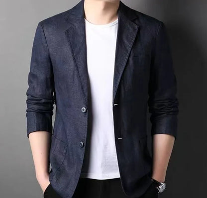 Men's Lightweight Business Casual Blazer Spring Summer Sun Protection Jacket