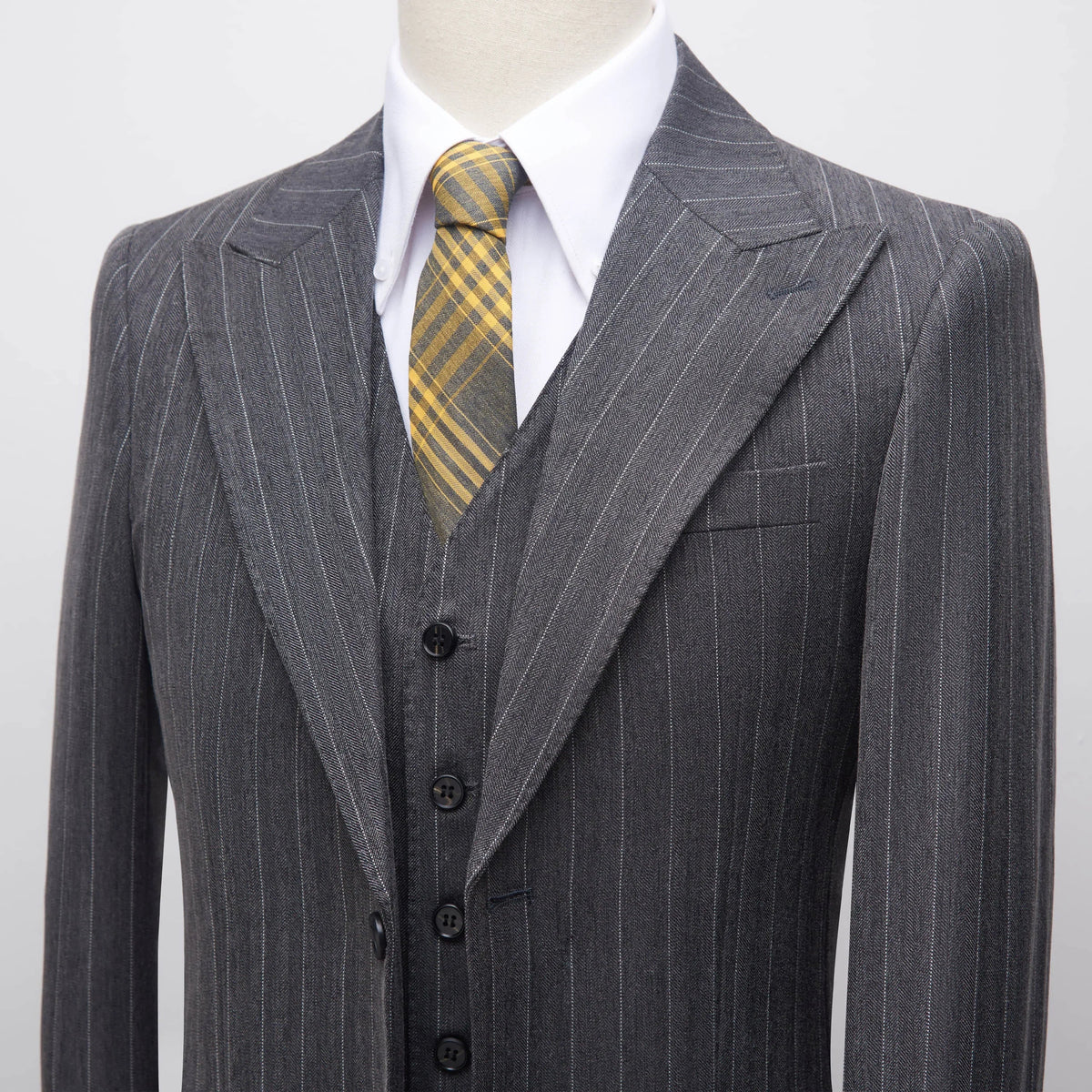 Men's Suit Set for Broad Shoulders – Single Breasted Straight Fit Wedding & Business Suit with Adjustable Trousers