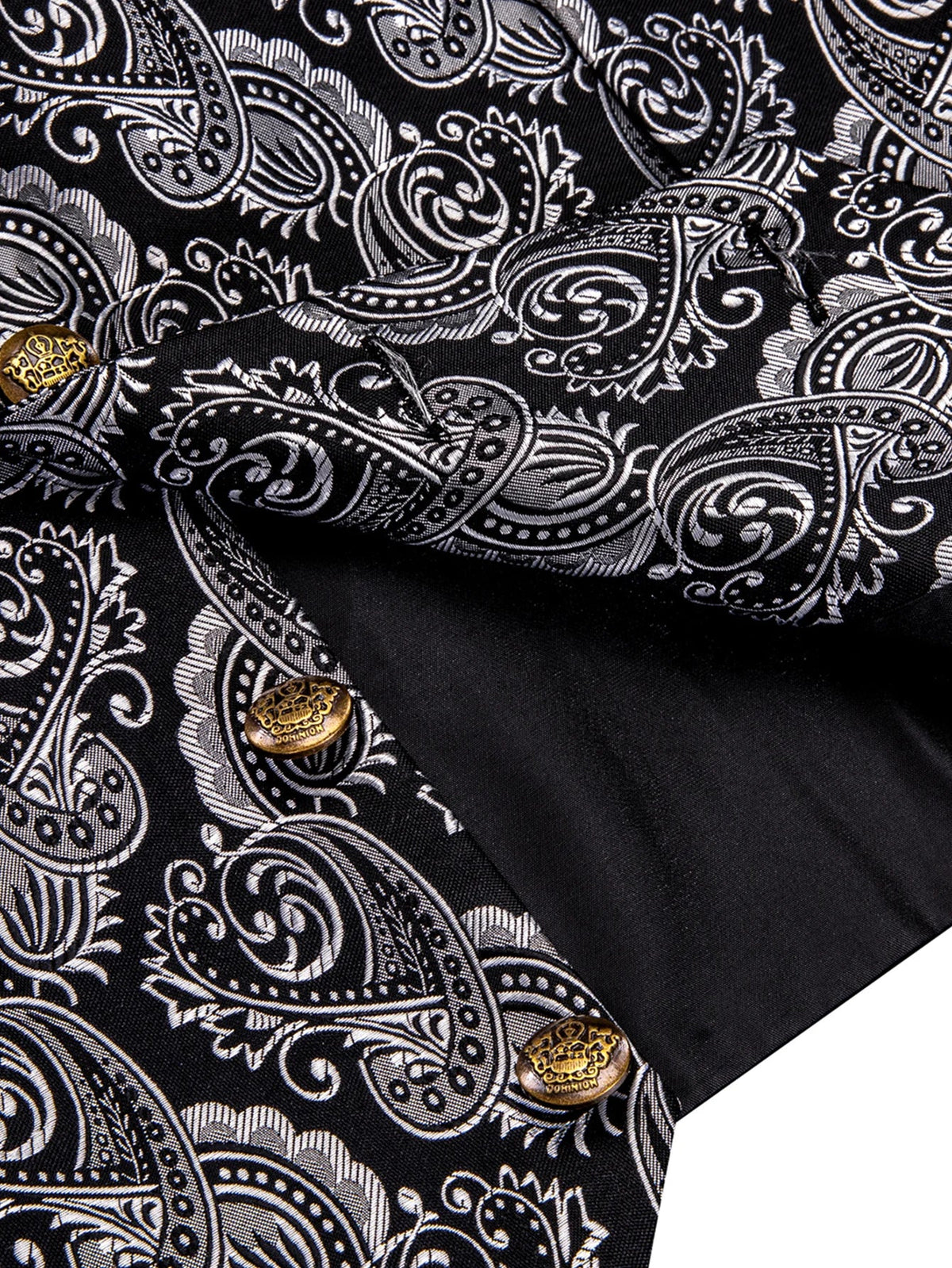 Men's Vest and Tie Set – Paisley Floral Waistcoat with Necktie for Weddings and Business Occasions