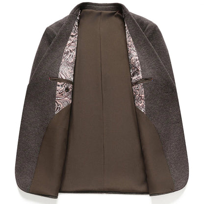 The New Men's Wool Suit for the Autumn and Winter of 2025 Is Crisp, Fashionable, Cool, and Versatile, a Trendy Suit Jacket