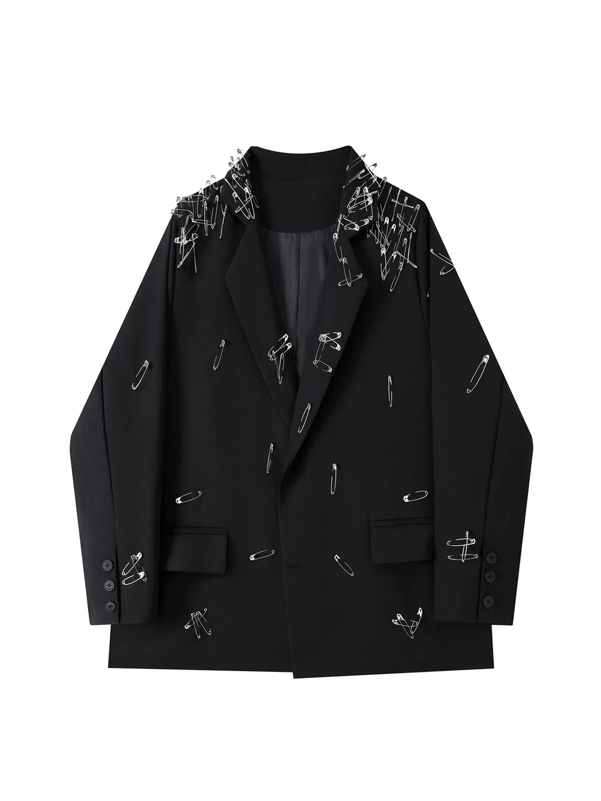 Women Black Gothic Emo Blazer Jacket Vintage Single Breasted Long Sleeve Outerwear Y2k 2000s Chic Fashion Suit Coat Autumn 2025