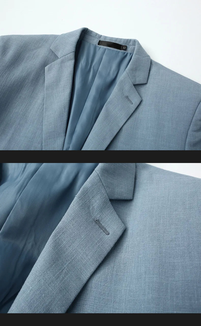 Blazer: A Fashionable Outdoor Men's Travel Gentleman's Versatile Solid-color Trend Leader for Casual and Breathable Wear. Blazer