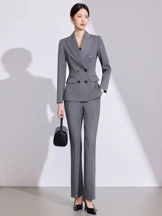 Women's business pant+suit jacket, exquisite, elegant and fashionable, 2025 autumn and winter new style.