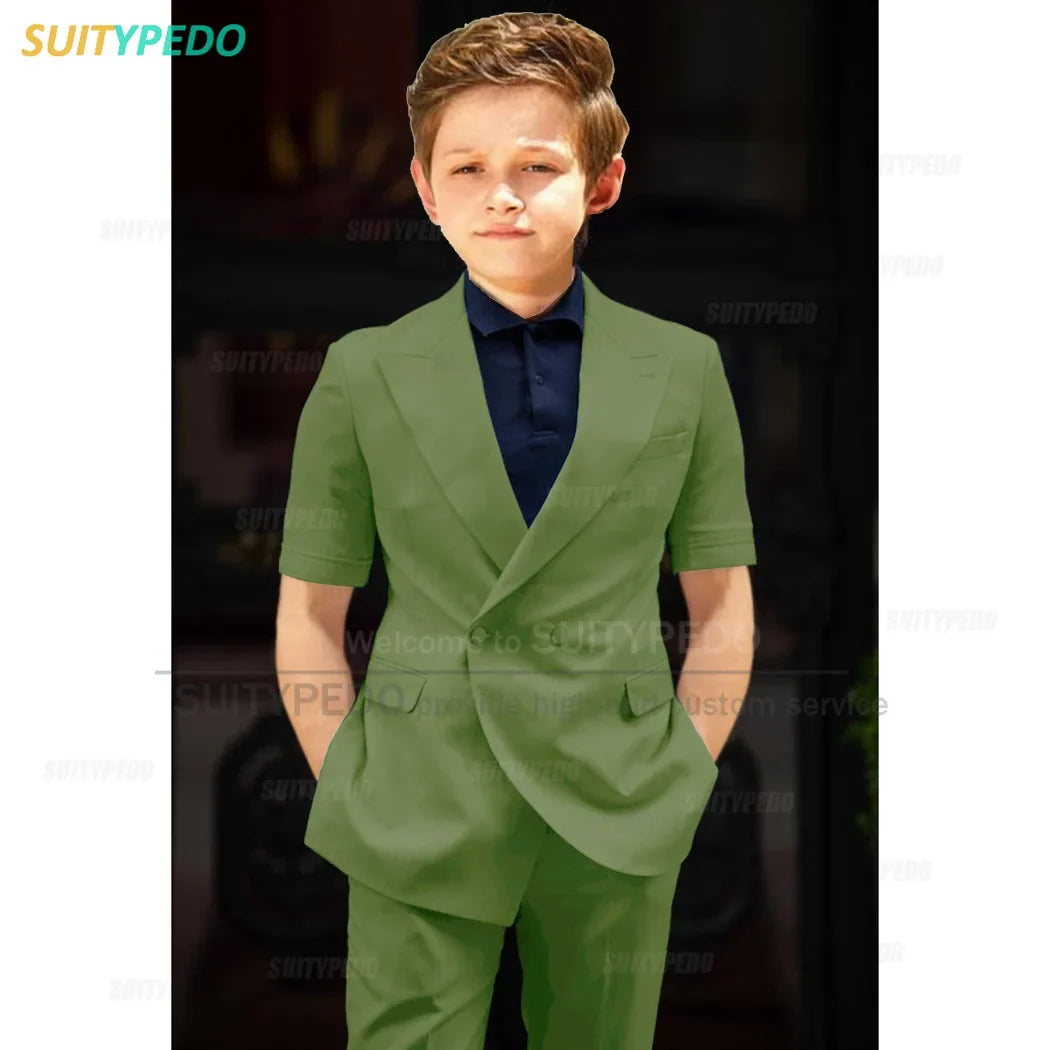 Big Boys Suit Graduation Ceremony Formal Outfits Birthday Party Newest Full Children's Set Homecoming Custom Fashion Costumes