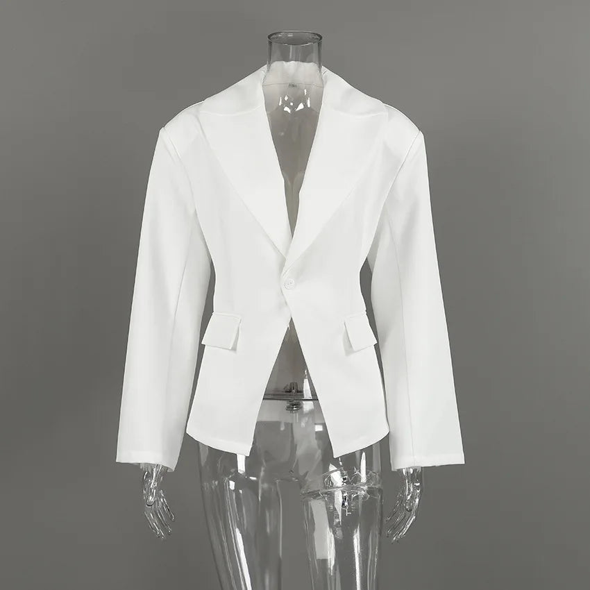 Winter,European,Clothes,Workplace,Office,Suit coat,Chic,Elegance,Women,Tops,Long Sleeve,Lace up,Pocket,Jacket,2026,New,6721002