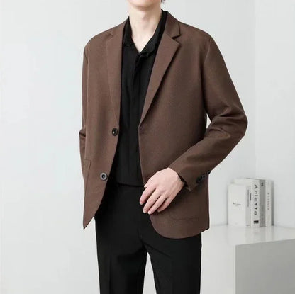 Men's Oversized Blazer Smart Casual Single Breasted Jacket for Business and Daily Wear