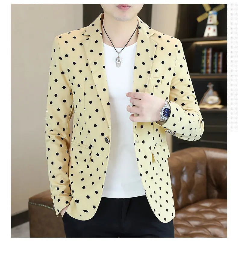 Blazer Men's Fashion Business Gentleman Groom Professional Gentleman Form-fitting Versatile Casual Formal Wear High-end Blazer