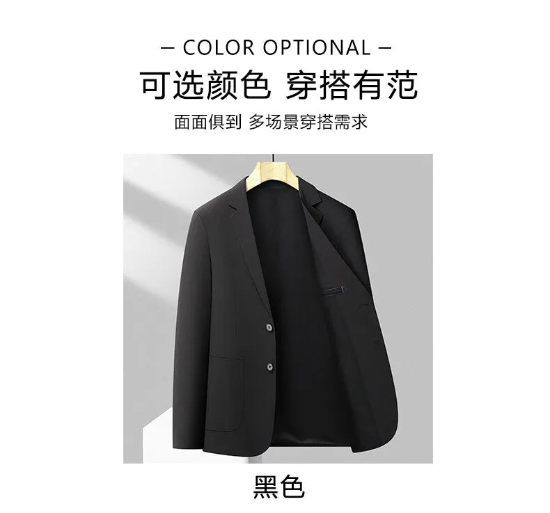 2025 Blazer Men's Fashion Gentleman Business Slimming Trend British Style Performance, Banquet Hosting, Casual Wedding Blazer