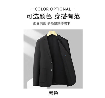 2025 Blazer Men's Fashion Gentleman Business Slimming Trend British Style Performance, Banquet Hosting, Casual Wedding Blazer