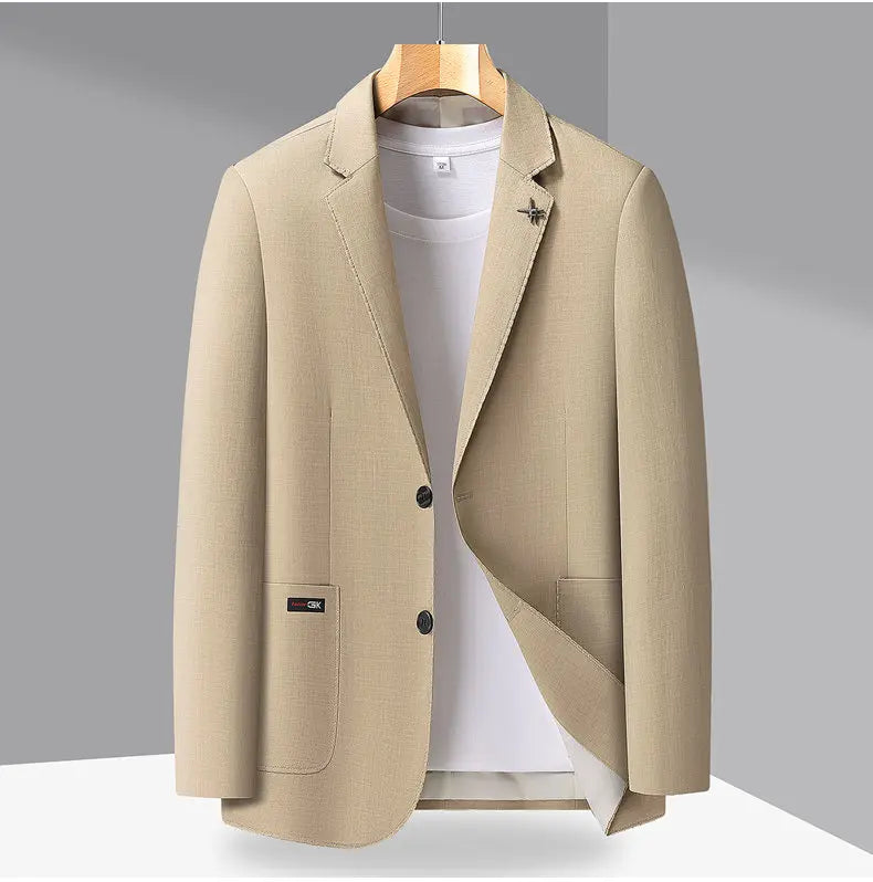 2026 Blazer Lightweight High-end Men's Fashionable Business Outdoor Travel Youthful Wedding Hosting Casual Korean Style Blazer