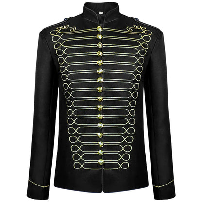 Blazer - Men's Medieval Revival Banquet Formal Wear Studio Wedding Performance Costume Drummer Costume Halloween Fashion Casual
