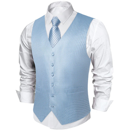 Men's Paisley Suit Vest with Tie and Handkerchief Set for Wedding and Prom