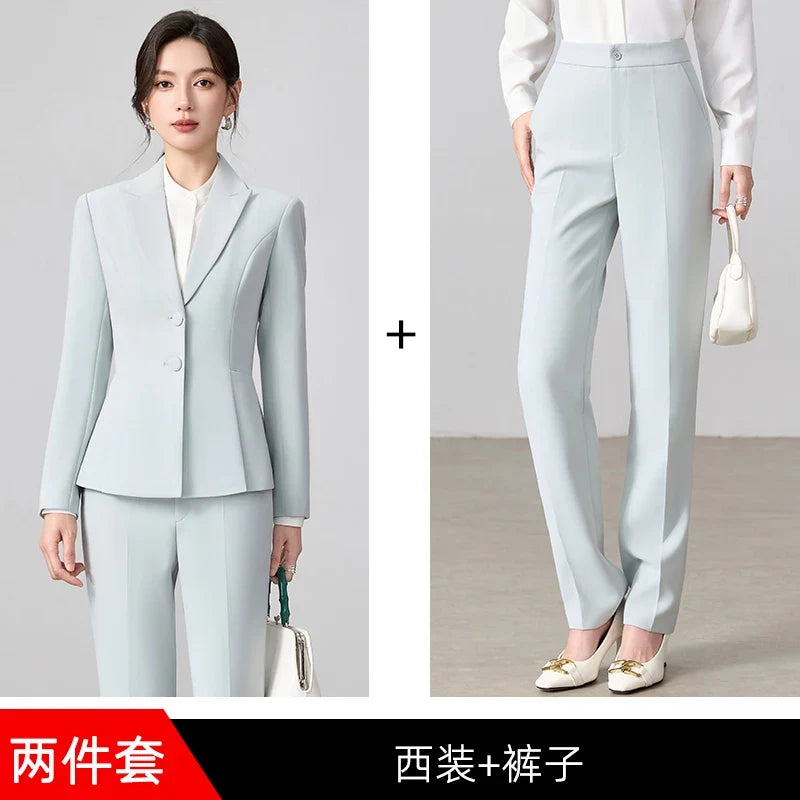 Ladies Business Outfit High-Quality Pants And Suit Jacket Slim Elegant Fashionable 2026 New Arrival