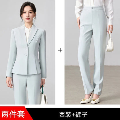 Ladies Business Outfit High-Quality Pants And Suit Jacket Slim Elegant Fashionable 2026 New Arrival