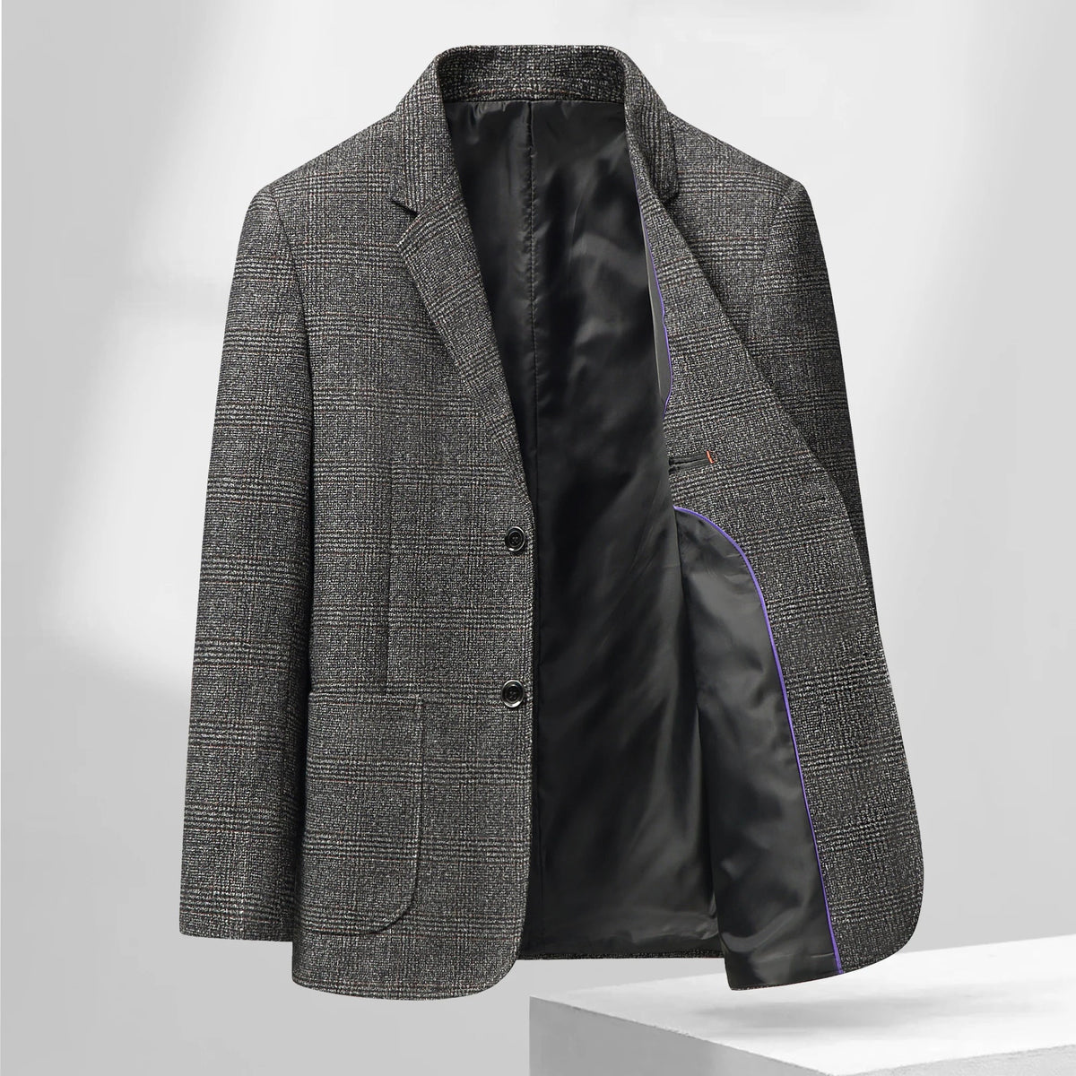 Blazer Autumn and Winter Men's Fashion Business Outdoor Travel Checkered Wedding Youth Slimming Casual High Formal Wear Blazer