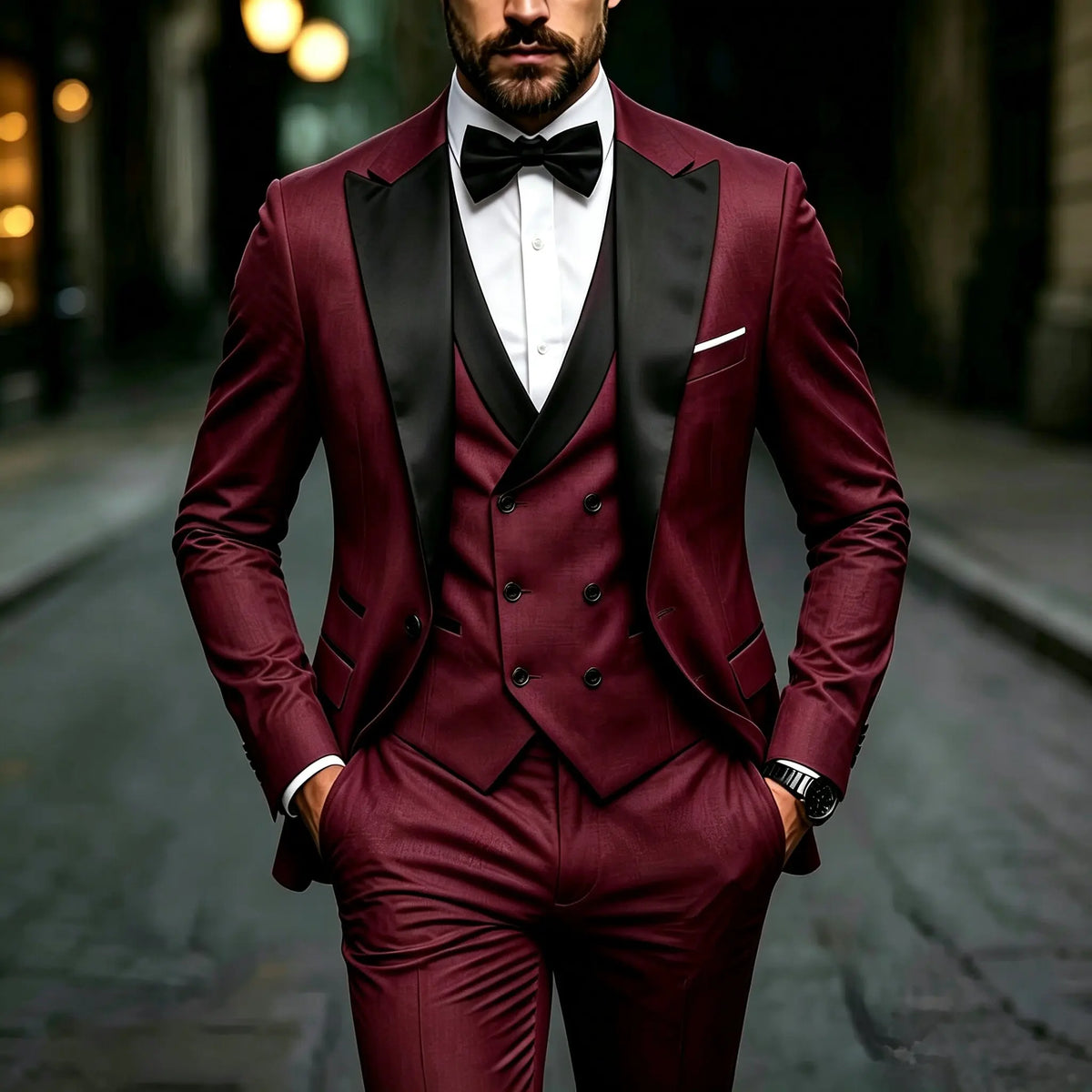 Fashion Men's Premium Solid Color Slim Fit Business Formal Suit Set, Perfect for Groom, Office, Wedding, Groomsman & Work Wear